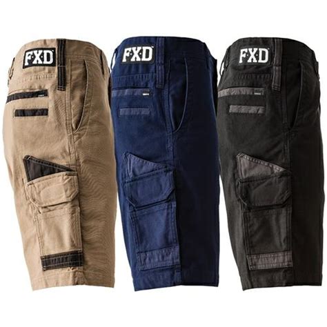 fxd ws3 mens 360 degree stretch work shorts thread and ink thread and ink workwear