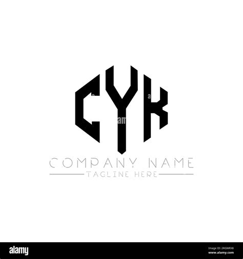 Diseño De Logotipo De Letra Cyk Con Forma De Polígono Cyk Polígono Y