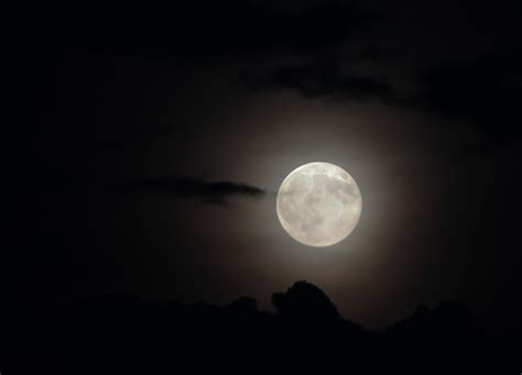 Gambar Awan Bulat Suasana Gelap Kegelapan Bulan Purnama Sinar