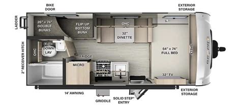 New 2021 Rockwood Geo Pro G19bh Travel Trailer By Forest River At