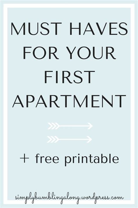Must Haves For Your First Apartment First Apartment Essentials First