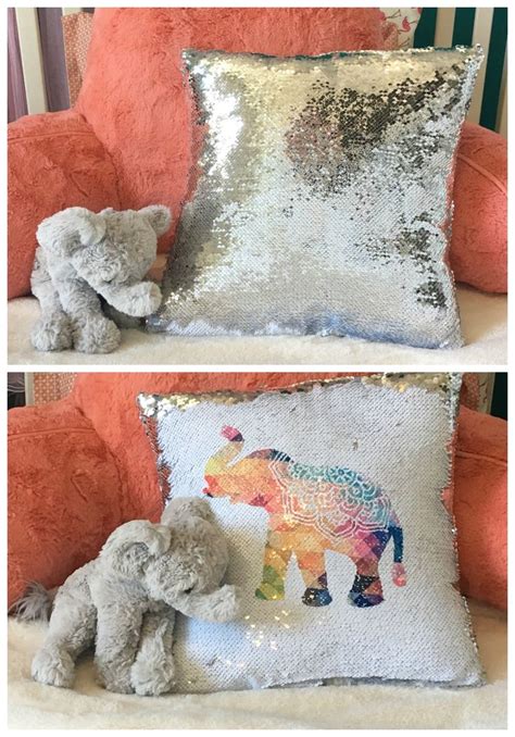 Sublimation Sequin Pillows Tutorial 3 Steps Sequin Pillow Pillow