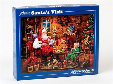 Vermont Christmas Company Santas Visit Jigsaw Puzzle 550 Piece