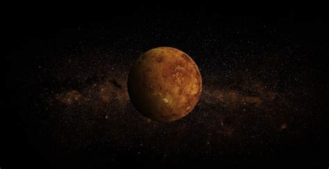 Caliente Calor Espacio Estrellado Planeta Venus Superficie Cielo Foto