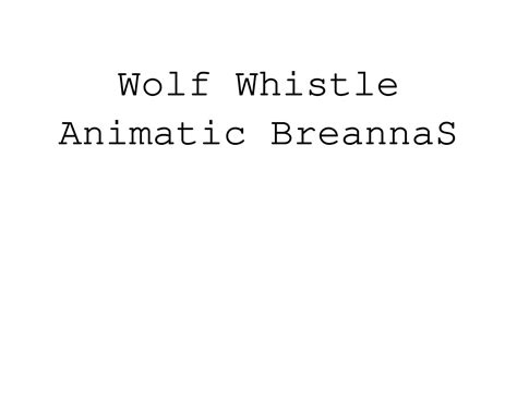 Wolf Whistle Speaker Deck
