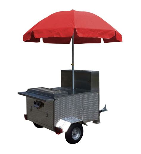 Mobile Hot Dog Cart Trailer Food Vending Concession Stand Kiosk Vendor