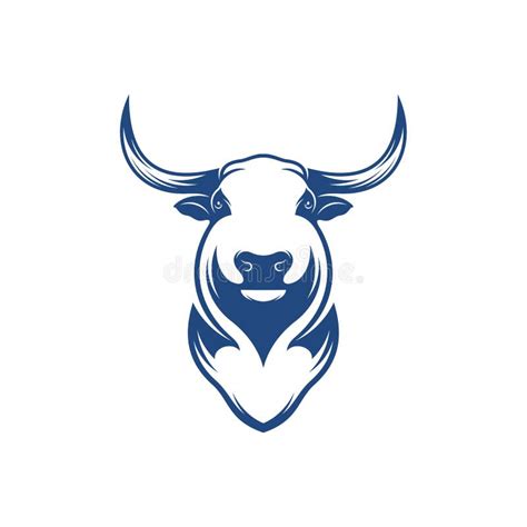 Head Bull Vector Illustration Creative Head Bull Logo Design Concept