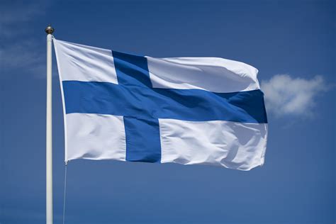 Blue Flag With White Cross Country About Flag Collections
