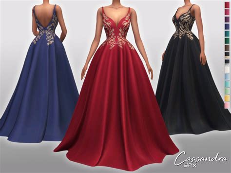 Cassandra Dress By Sifix At Tsr 187 Sims 4 Updates