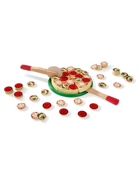 Buy Melissa And Doug Pizza Party Wooden Play Food At Toymastersmbca