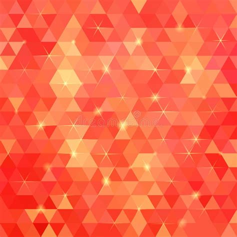 Red Abstract Vector Triangles Background Stock Vector Illustration Of