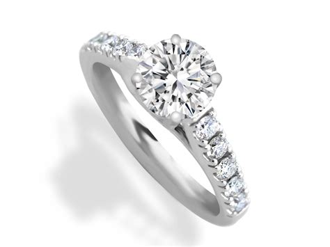 Trendy Diamond Engagement Ring Gold Or Platinum Sarkisians Jewelry