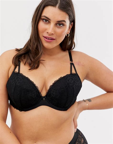 Ann Summers Synthetic Sexy Curve Lace Plunge Bra In Black Lyst