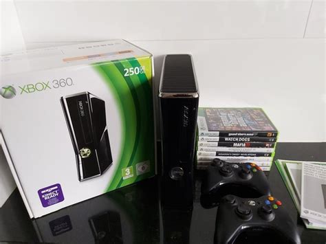 Microsoft Xbox 360 S 250gb Boxed 8 Games And 2 Wireless Catawiki