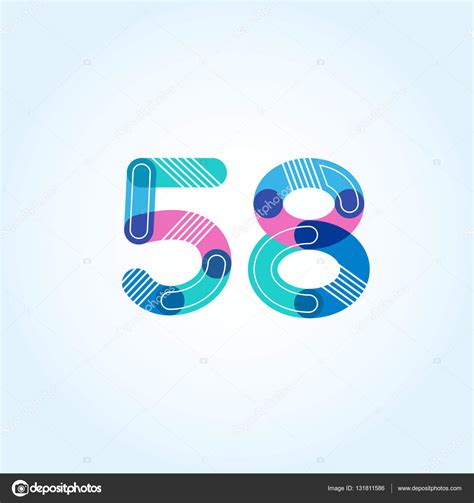 58 Number Logo Icon — Stock Vector © Brainbistro 131811586