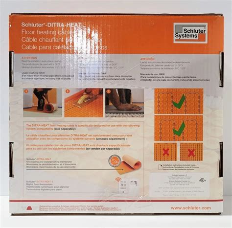 Schluter Systems DHEHK12043 Electric Radiant Floor Heating Cables 120V