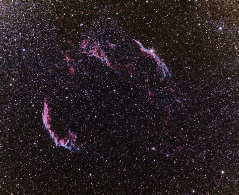 The Veil Nebula With Halloween Broom Rastrophotography