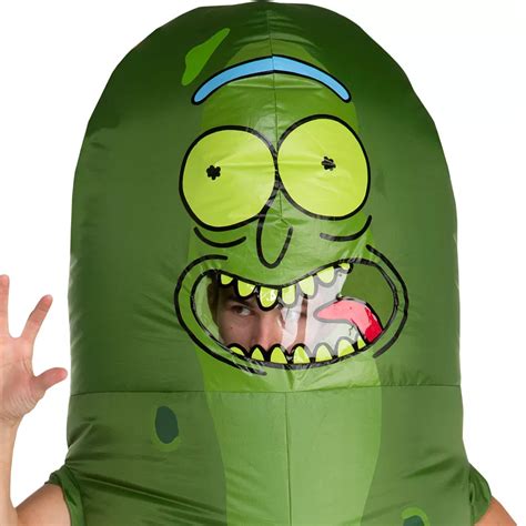 Adult Inflatable Pickle Rick Costume Rick And Morty Party City