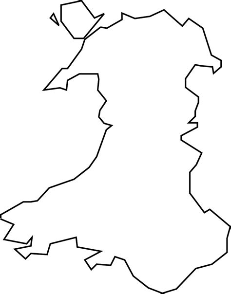 Blank Outline Map Of England