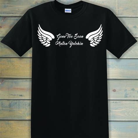 Custom Memorial T Shirt Front Only Design 5 Rip In Loving Etsy