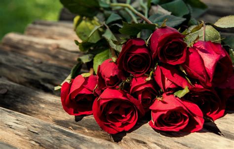 Wallpaper Bouquet Red Wood Romantic Roses Red Roses Images For