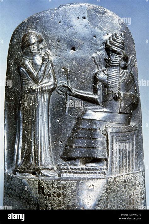 Sculpture Babylon Law Code Of Hammurabi Akkadian Cuneiform Mesopotamian