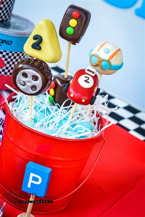 Birthday party ideas for a cars themed disney dessert table from comemore sempre festas e eventos via the party wagon the dessert table is set up to actually look like a car, what a thrill for birthday boy and guests alike. Kara's Party Ideas Red & Blue Race Car Birthday Party ...