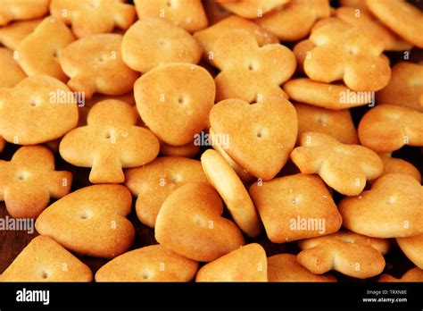 Delicious Crackers Close Up Stock Photo Alamy