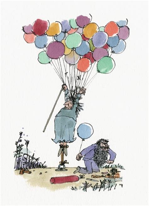 Mrs Twit Being Stretched Quentin Blake