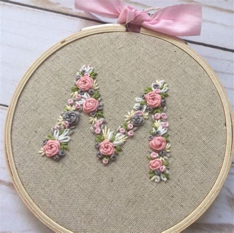 Made To Order Personalized Hand Embroidered Letter Initial Etsy