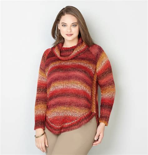 Shop More Striped Plus Size Sweaters For Fall Like The Autumn Marled