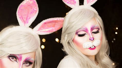 Bunny Makeup Tutorial Last Minute Halloween Costume Youtube