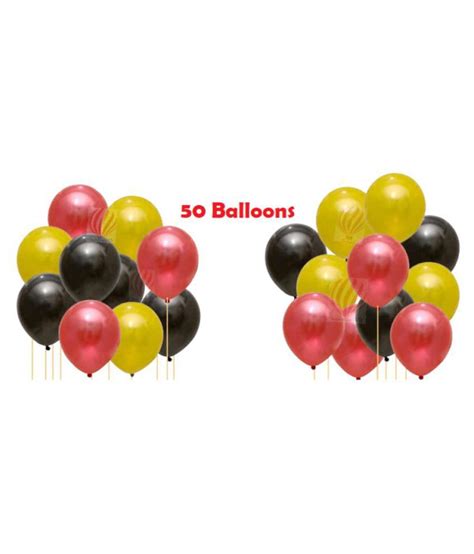 Hk Balloons® 51 Pcs Set Black Happy Birthday Banner With 50 Pcs