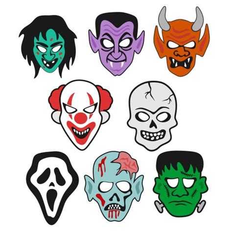 Halloween Mask Cuttable Design Png Dxf Svg And Eps File Etsy