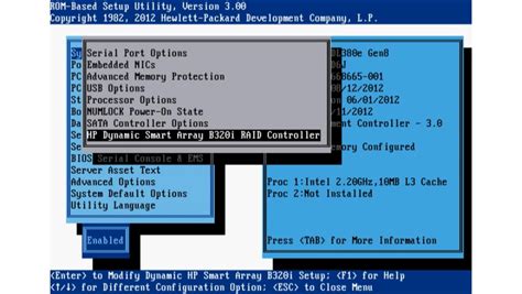 Enable And Disable Hp Dynamic Smart Array B120i And B320i