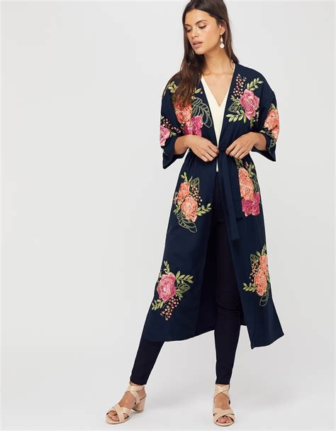 Monsoon Colleen Floral Embroidered Kimono Momdd93 1222 £2659