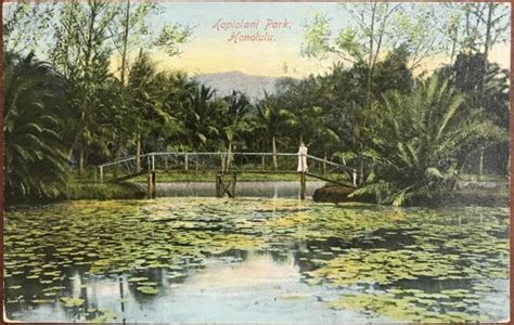 1910s Post Card Of Kapiolani Park Bridge Waikiki Honolulu Hawaii Ebay