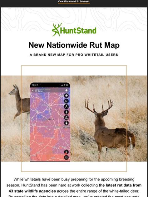 Huntstand New Nationwide Rut Map 🦌 🗺️ Milled