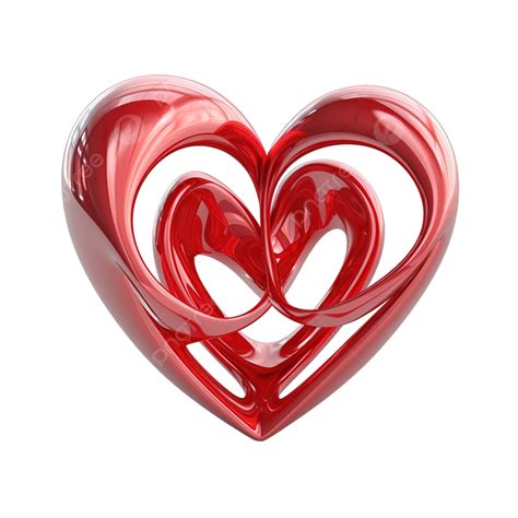 3d Heart Illustration Symbol Of Love And Romance Heart Love
