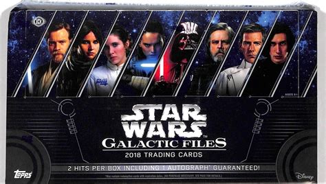2018 Topps Star Wars Galactic Files Hobby Open Case 2250 Card Lot