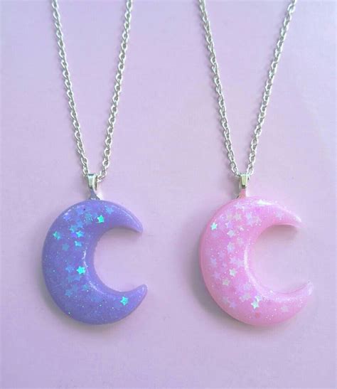 Kawaii Moon Necklaces Kawaii Gothic Pastel Goth Gothic Etsy Girly