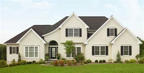 Cream House White Trim Black Shutters In 2019 Exterior