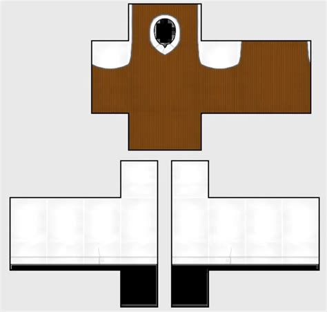 Free Brown Vest And White Shirt Roblox Template Roblox Clothes Free