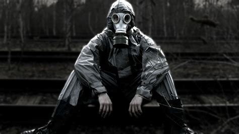 Gas Mask Apocalyptic Wallpaper