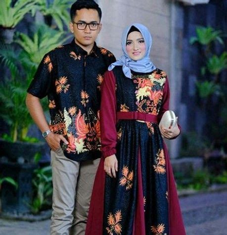 Model baju sarimbit kombinasi polos. Model Baju Gamis Hitam Batik - Couple Kemeja Panjang Model ...