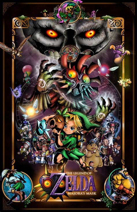 Legend Of Zelda Majoras Mask Poster Etsy