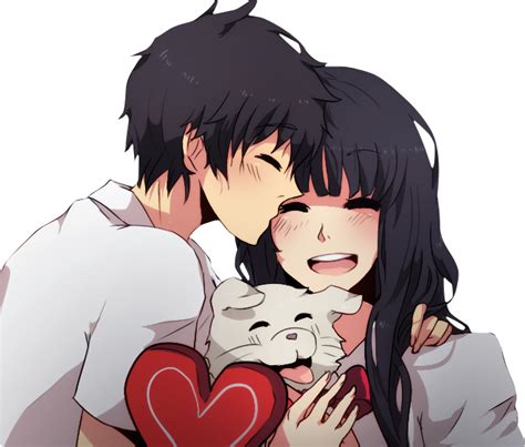 Chibi Anime Couple Png File Png Mart