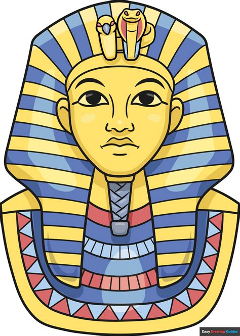 How To Draw King Tut Really Easy Drawing Tutorial