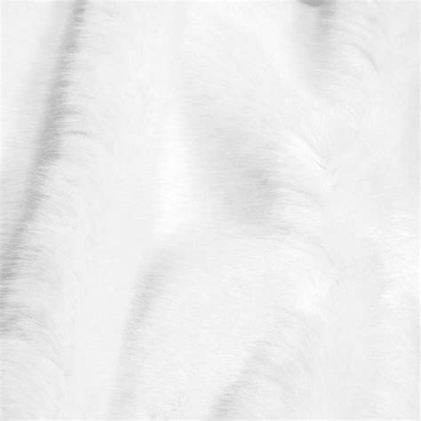 Realistic Faux Fur Fabric Soft And Silky Effect Snow White Furfabriclt