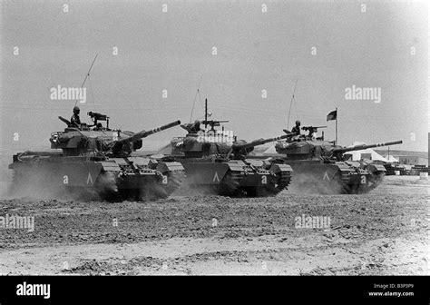 Israeli Army Tanks In The Desert May 1967 Stock Photo Alamy